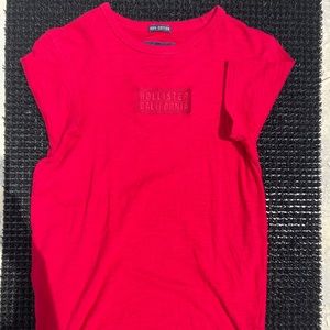 Red hollister shirt size XS